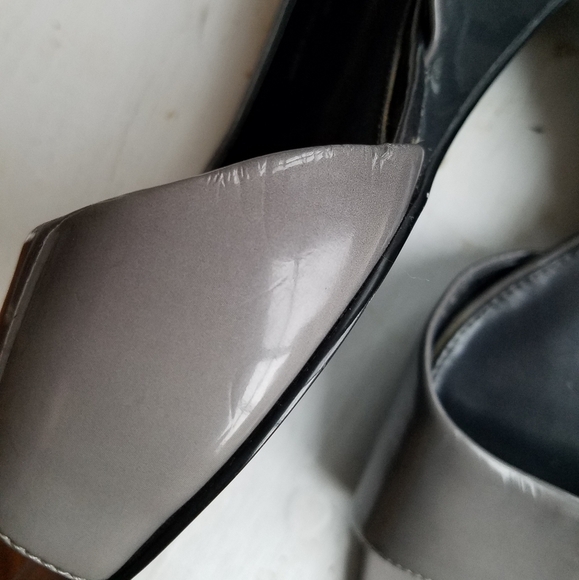 Bandolino Gray ombre Wedge Open Toe sling back BDJAYY Size 10M - Picture 11 of 12